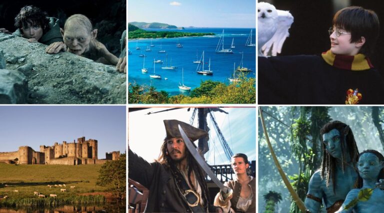 Explorando as locações de filmagem de 4 campeões de bilheterias